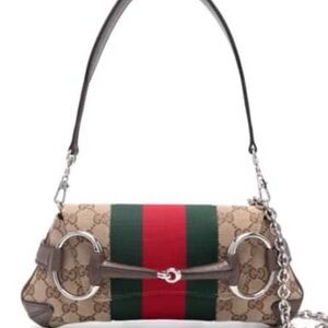 Gucci Large Horsebit Chain Shoulder Bag